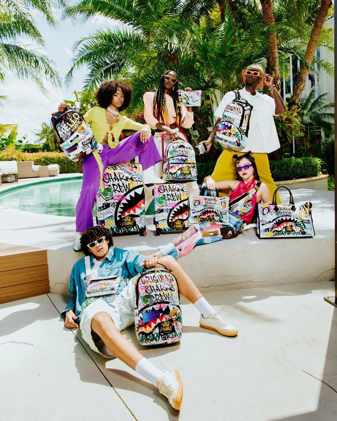 Sprayground - CREATE ANOTHER DAY CROSSOVER CLUTCH W/ SHOULDER STRAP