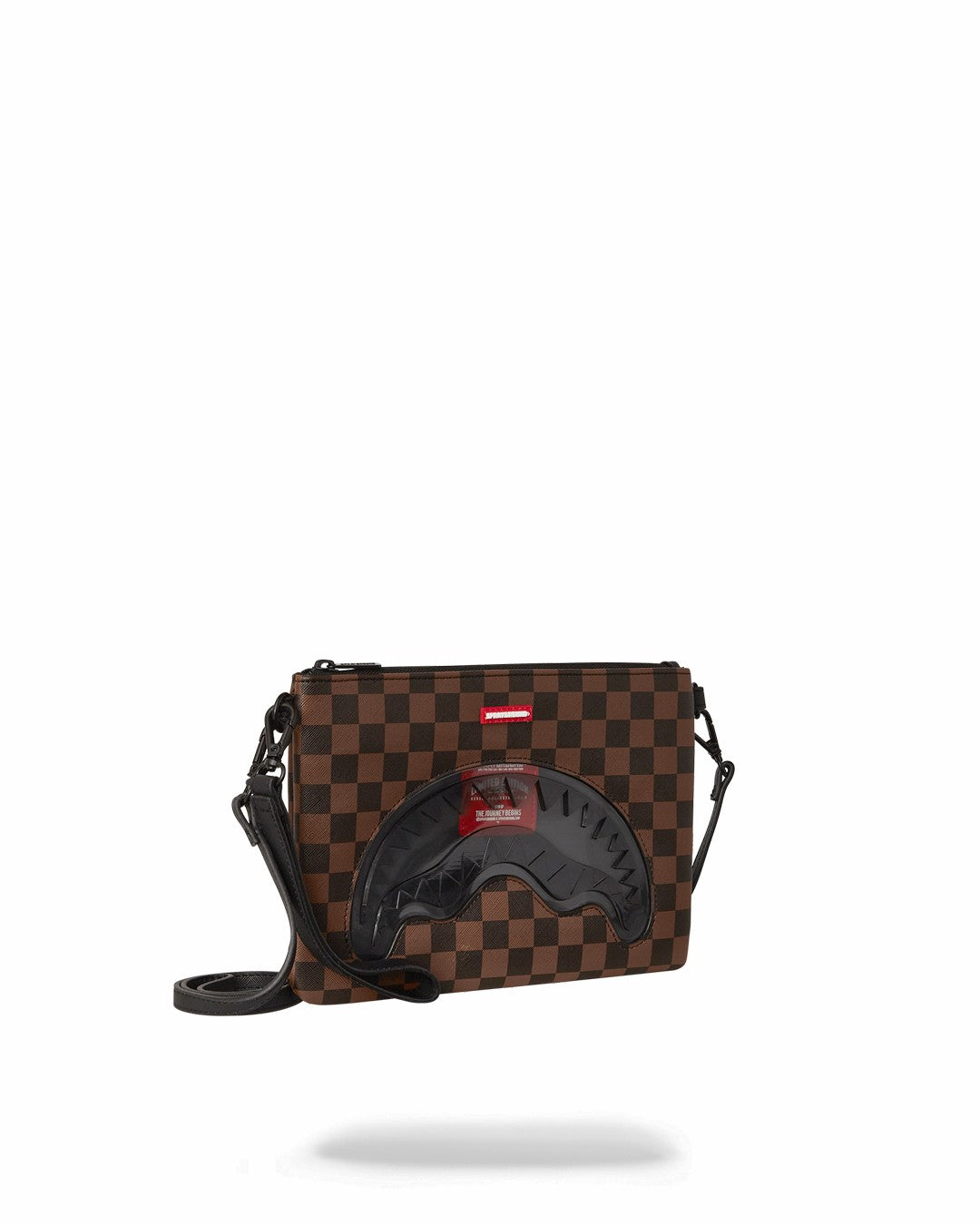 Sprayground - SHARKS IN PARIS CLEAR FOR TAKEOFF CROSSOVER CLUTCH WITH STRAP