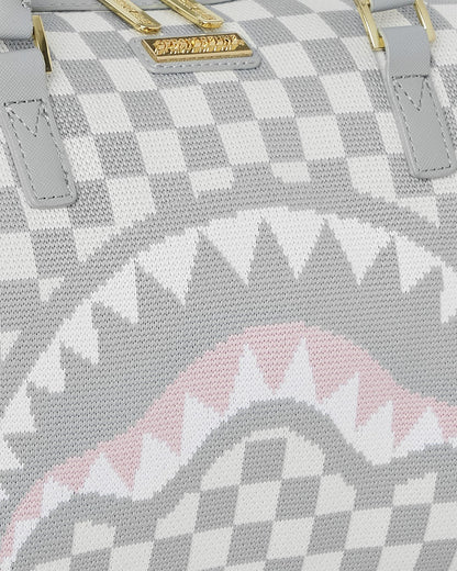 Sprayground - KNIT SHARKS IN PARIS IN CREAM MINI DUFFLE