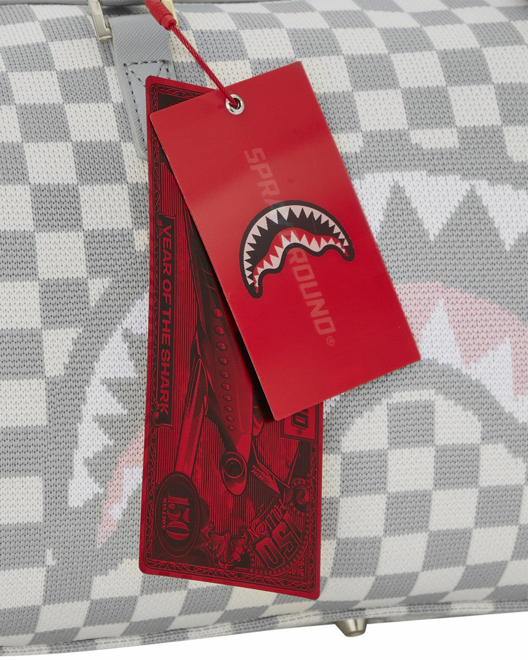 Sprayground - KNIT SHARKS IN PARIS IN CREAM MINI DUFFLE