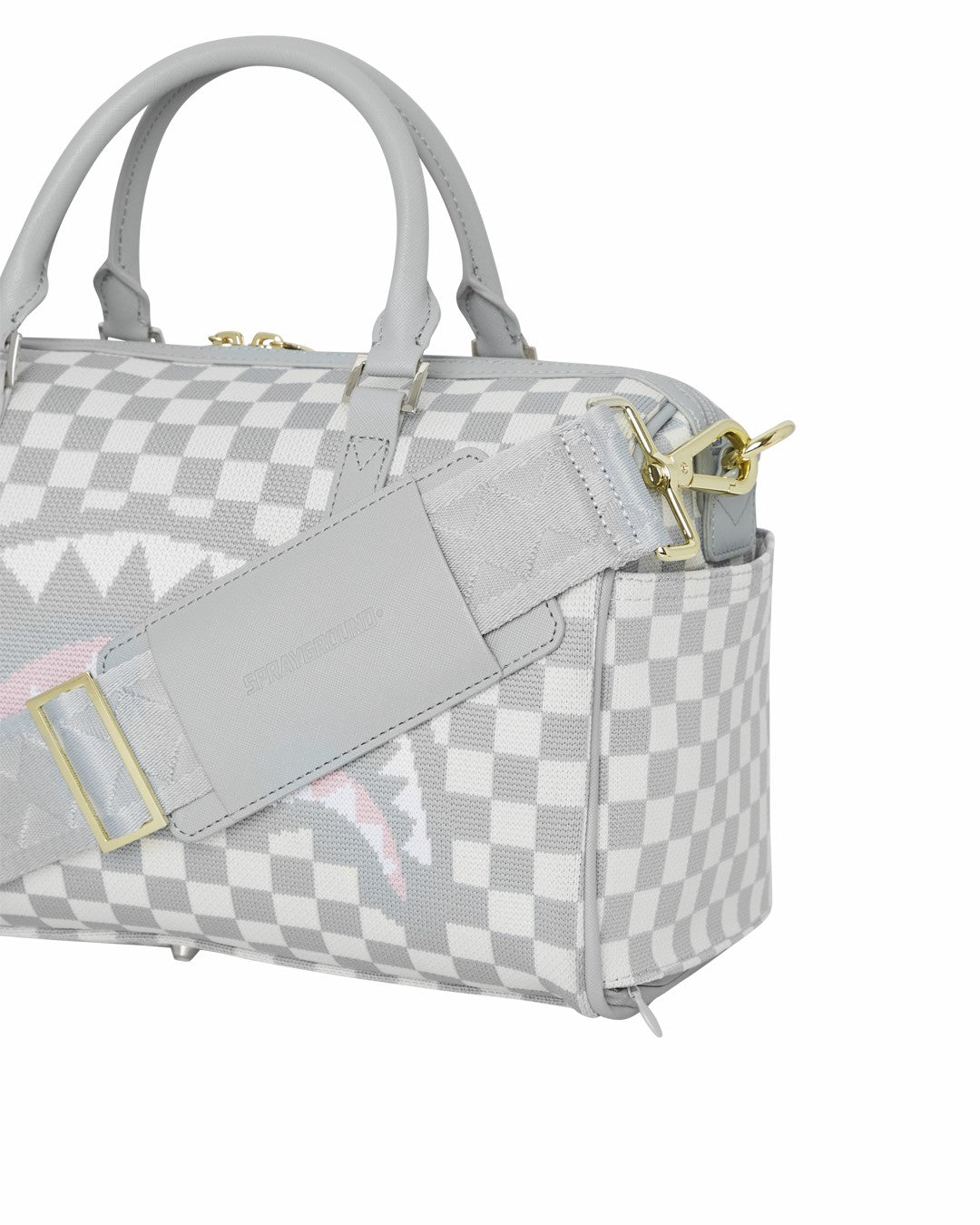 Sprayground - KNIT SHARKS IN PARIS IN CREAM MINI DUFFLE