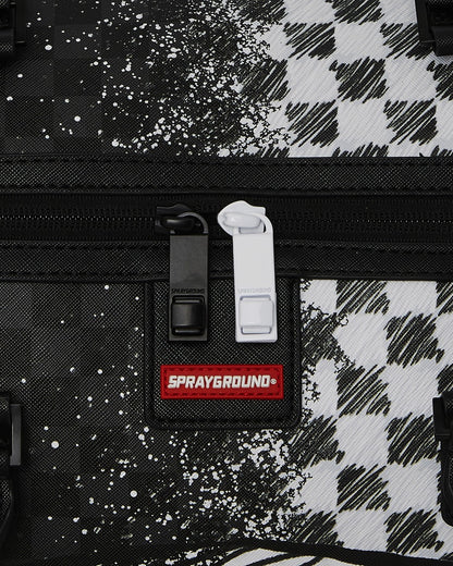 Sprayground - SCRIBBLE DRIBBLE CHECK DUFFLE