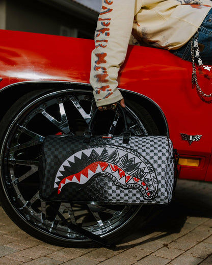 Sprayground - SCRIBBLE DRIBBLE CHECK DUFFLE