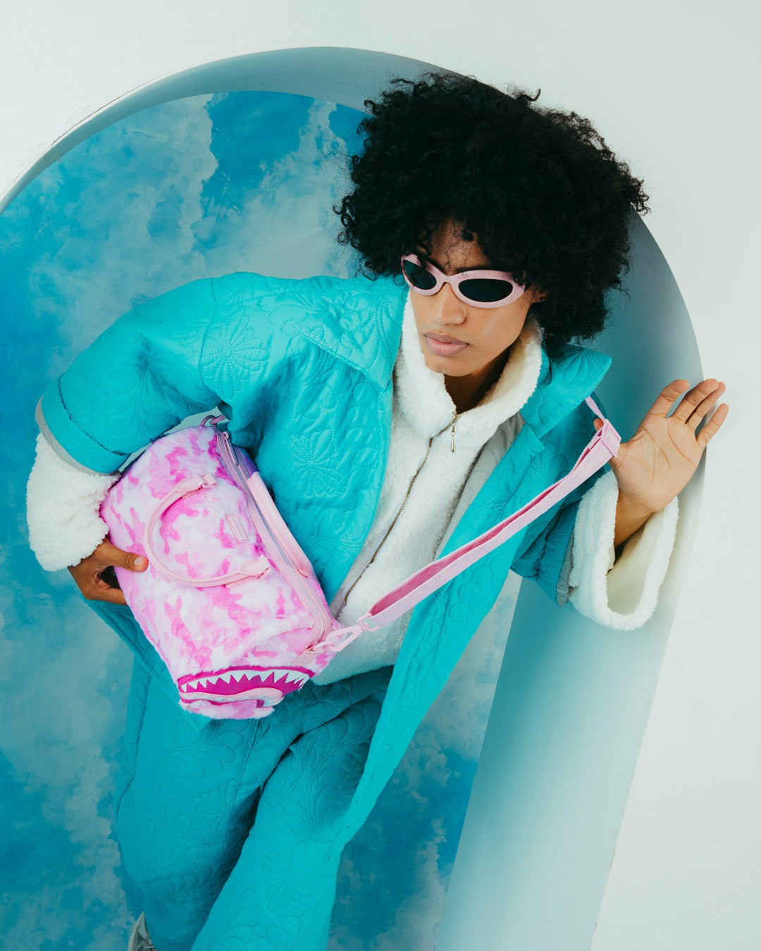 Sprayground - FURRROCIOUS IN PINK MINI DUFFLE
