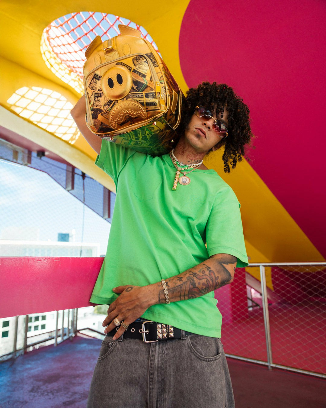 Sprayground - SQUID GAME COLLAB PIGGY BANK DUFFLE