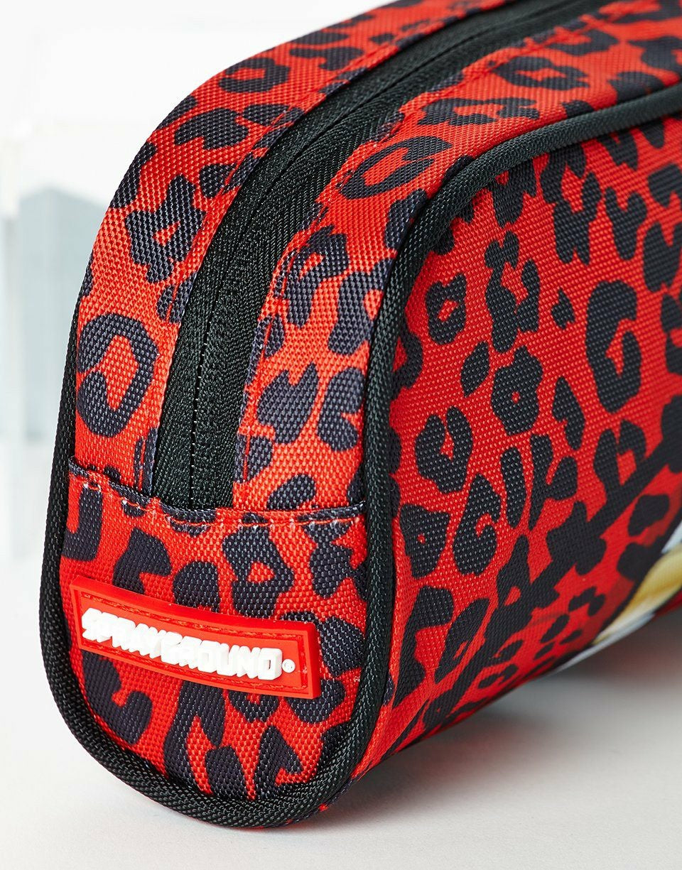 Sprayground - RED LEOPARD LIPS PENCIL CASE