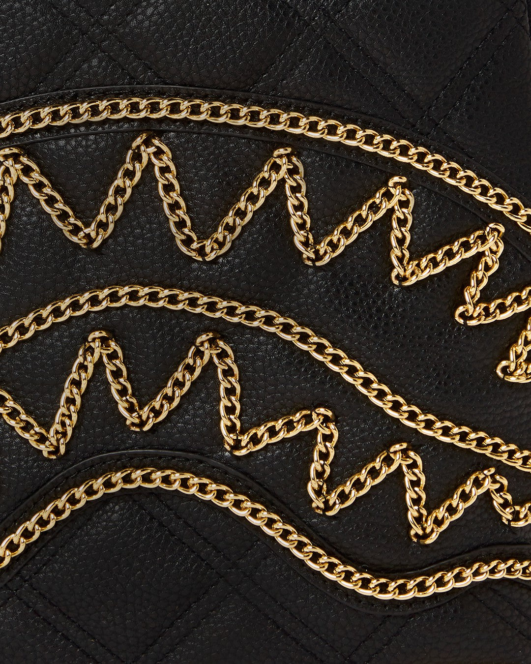 Sprayground - NOIR QUILT GOLD CHAIN SHARK SAVAGE BACKPACK