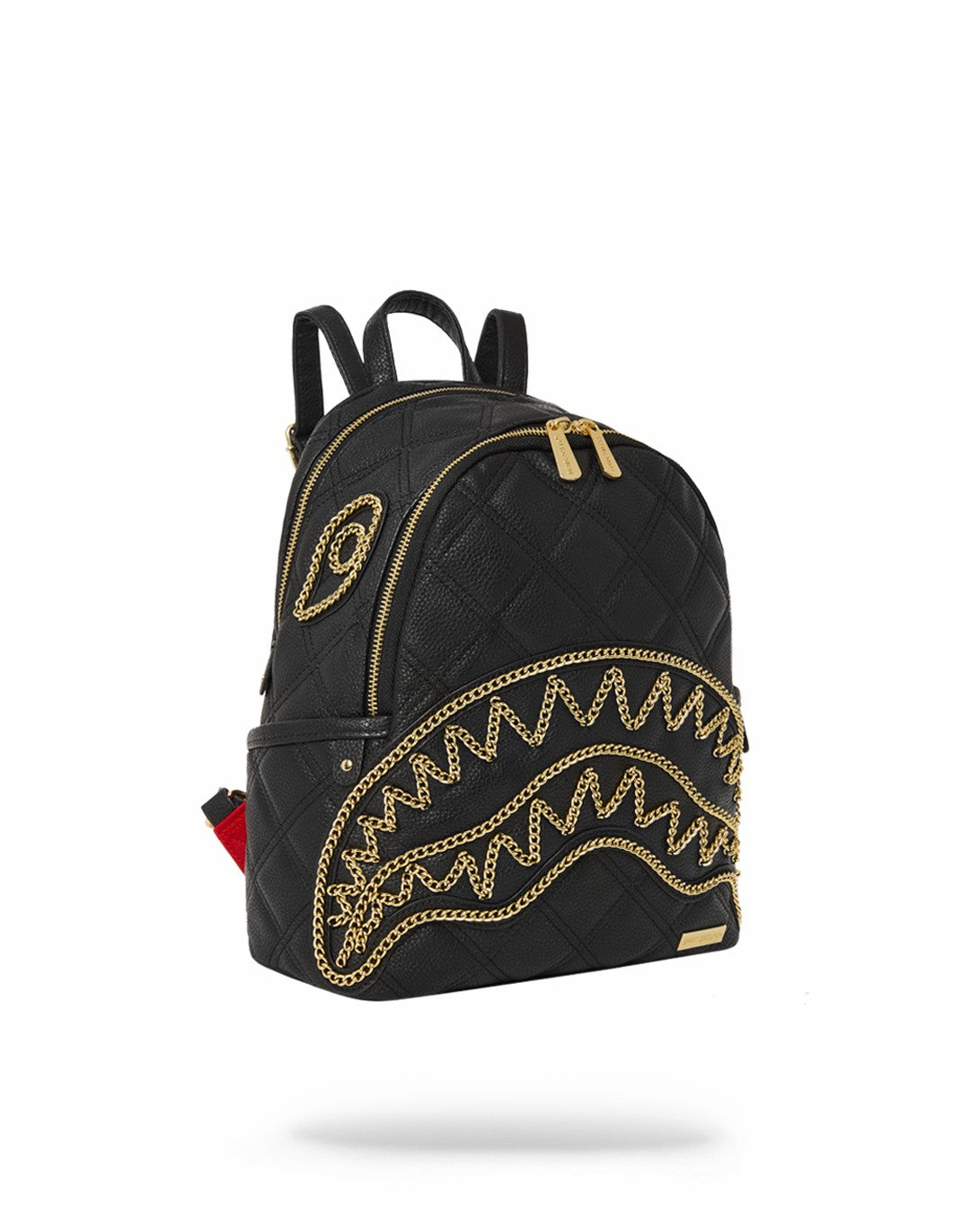 Sprayground - NOIR QUILT GOLD CHAIN SHARK SAVAGE BACKPACK