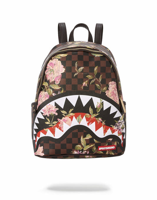 Sprayground - SHARKFLOWER SAVAGE BACKPACK (SMALLER MORE ELEGANT BACKPACK)