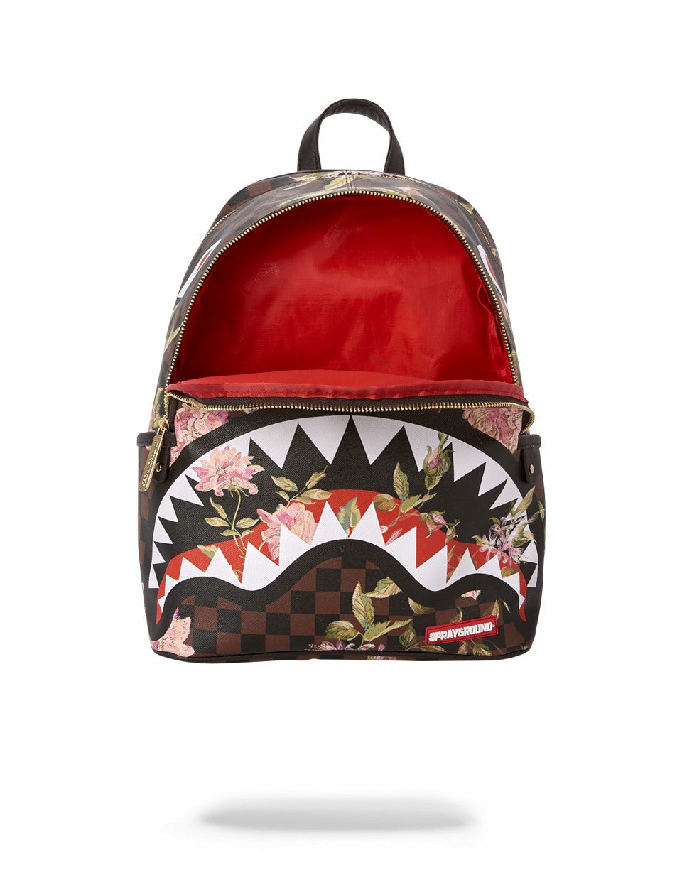 Sprayground - SHARKFLOWER SAVAGE BACKPACK (SMALLER MORE ELEGANT BACKPACK)