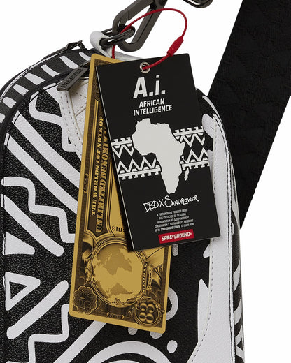 Sprayground - A.I.8 AFRICAN INTELLIGENCE - ORIGIN STORY BACKPACK SLING