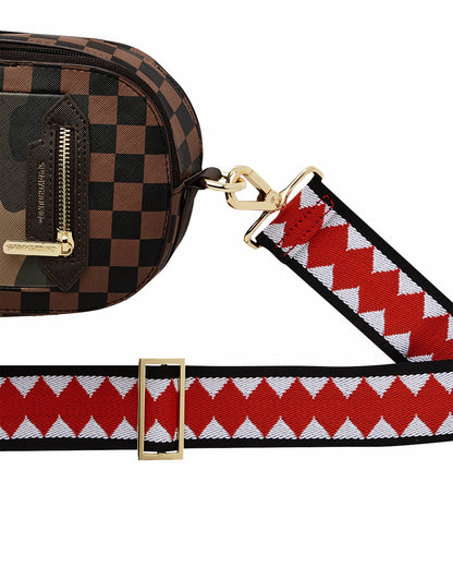 Sprayground - EXTERIOR GOLD ZIP POCKET SHARKS IN PARIS BACKPACK SLING