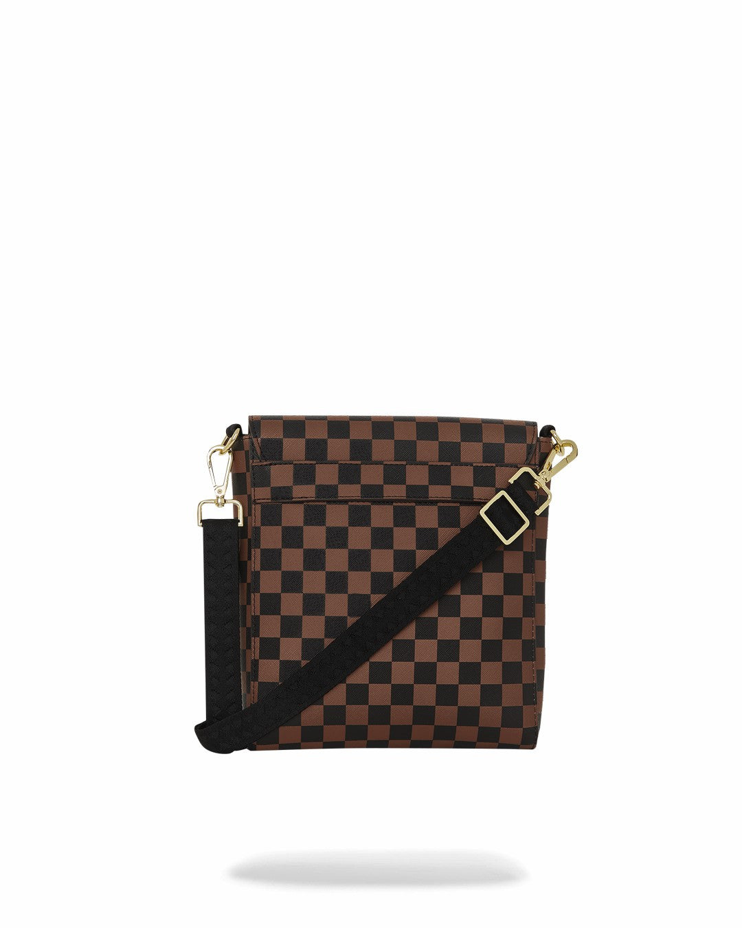 Sprayground - EXTERIOR GOLD ZIP POCKET SHARKS IN PARIS MESSENGER SLING BAG