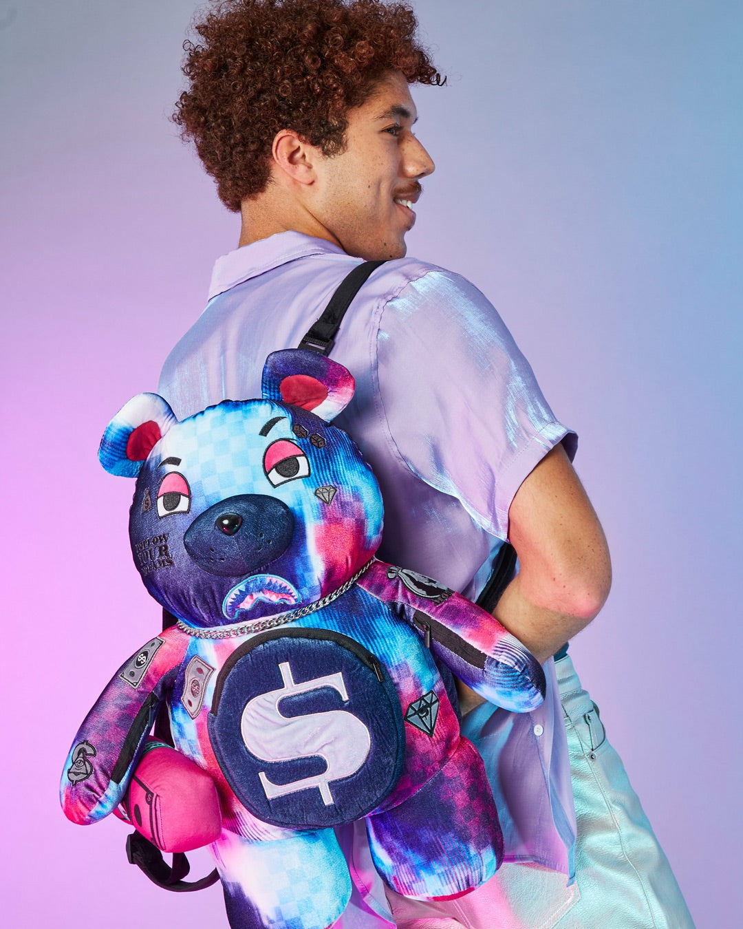 Sprayground - SHARKCLUB ELECTRONICA MONEYBEAR TEDDYBEAR BACKPACK