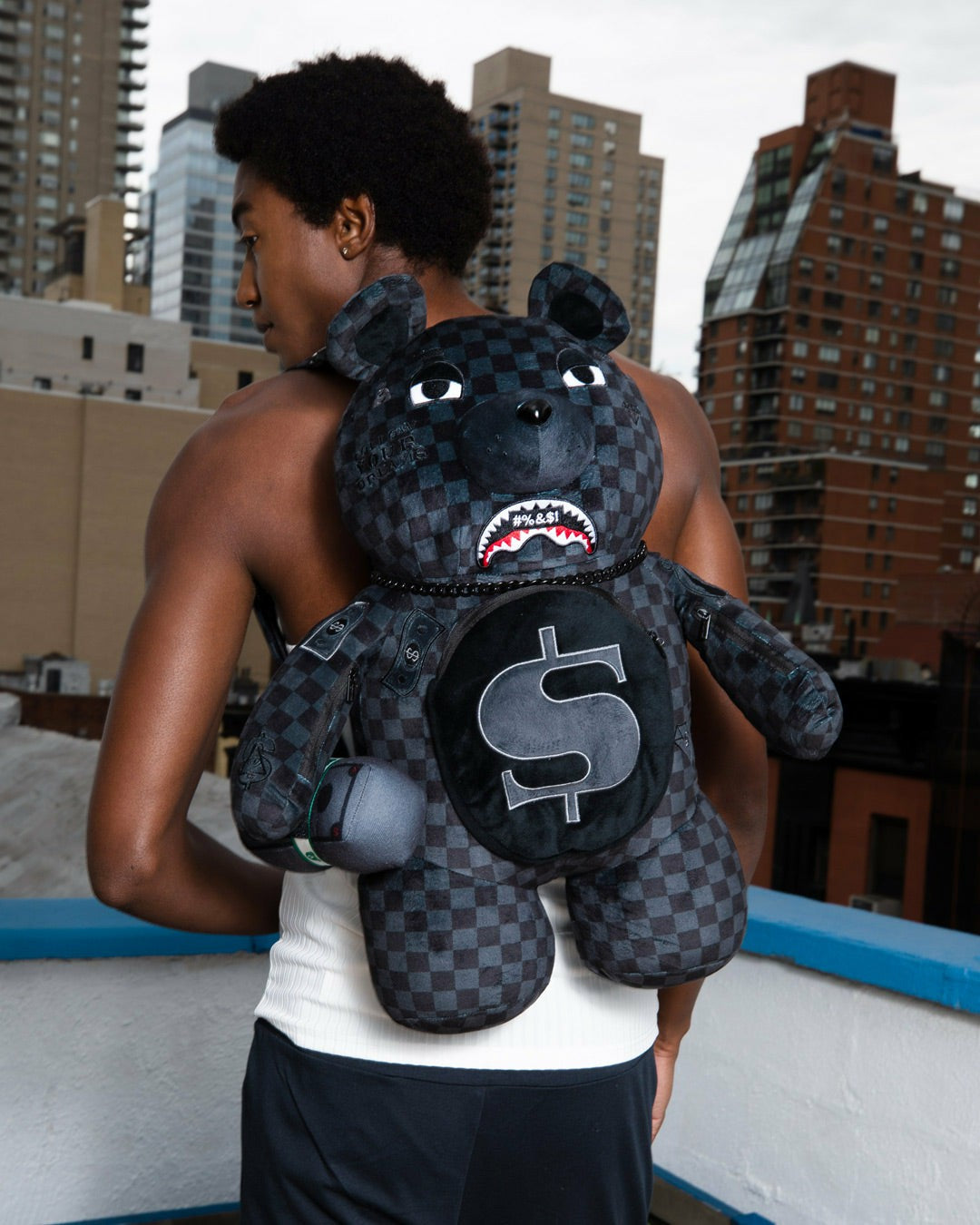 Sprayground - WHAT THE BEEP' SHARK MONEYBEAR TEDDYBEAR BACKPACK
