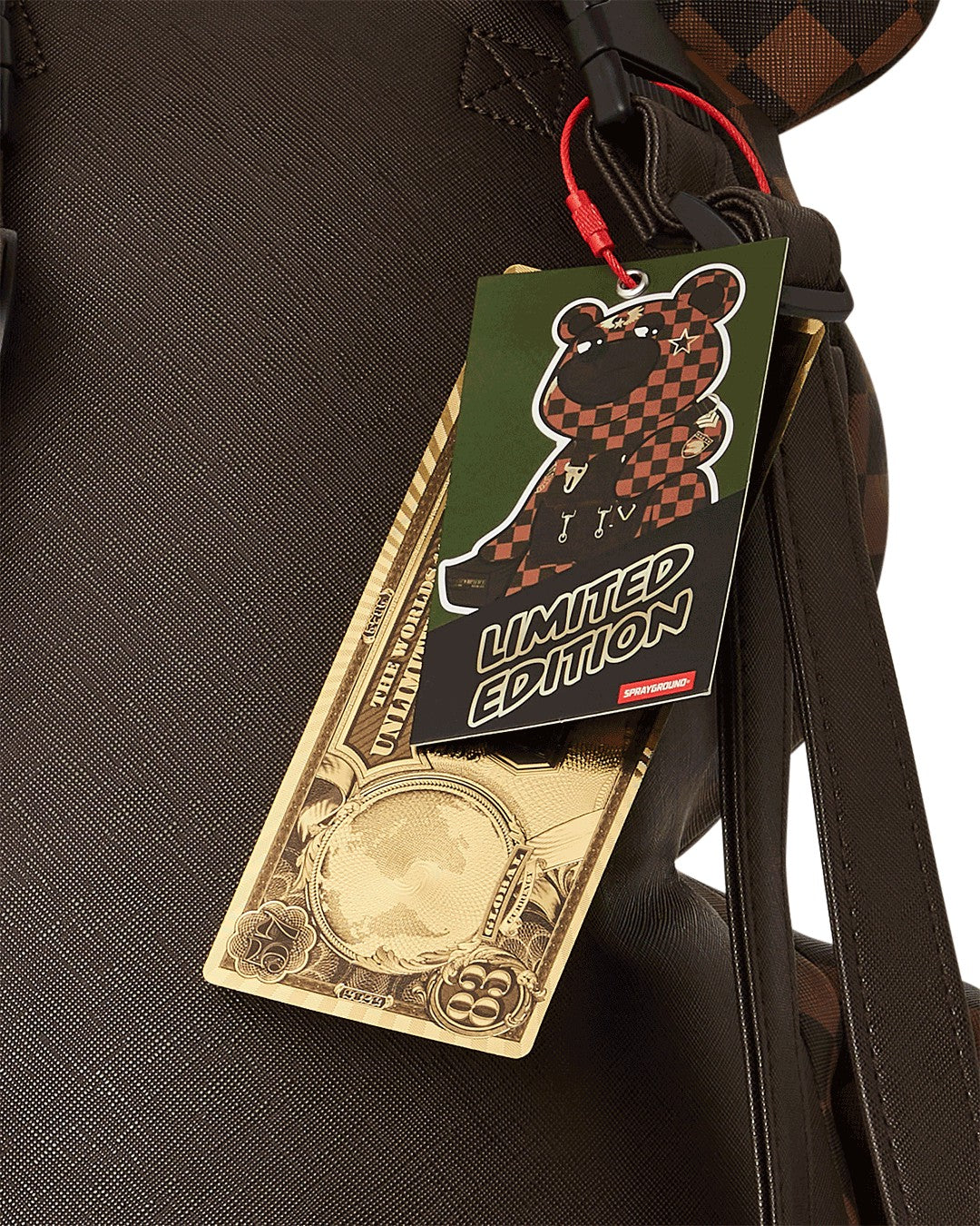 Sprayground - CHECKMATE ROYALE MONEYBEAR TEDDYBEAR BACKPACK
