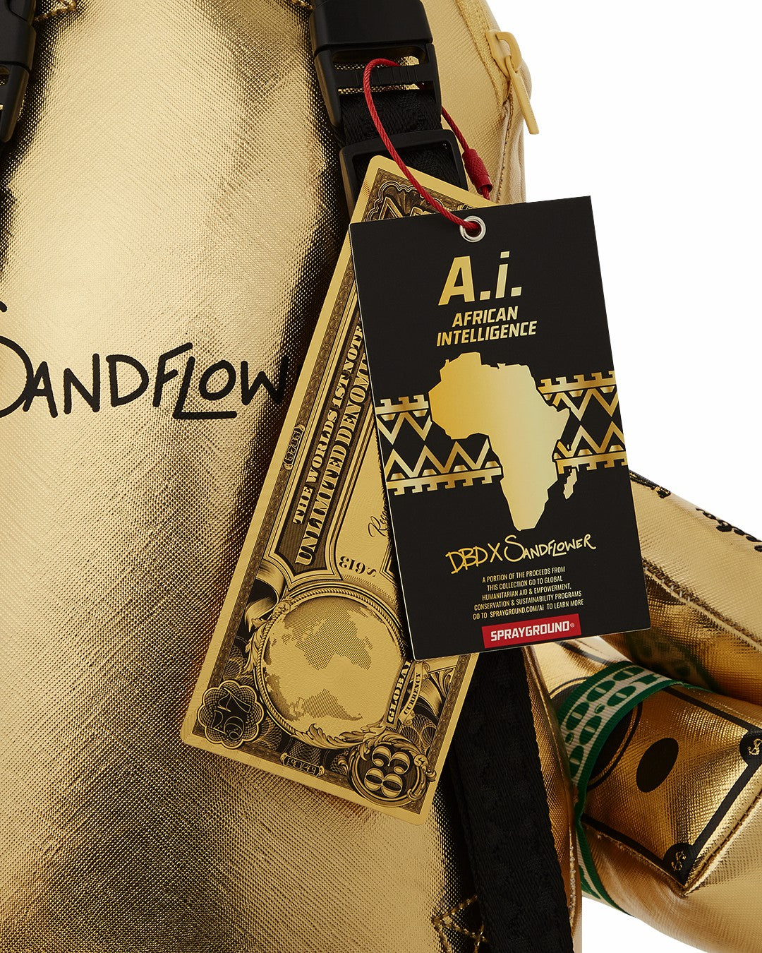Sprayground - A.I.8 AFRICAN INTELLIGENCE PATH TO THE FUTURE II MEDIUM MONEYBEAR TEDD