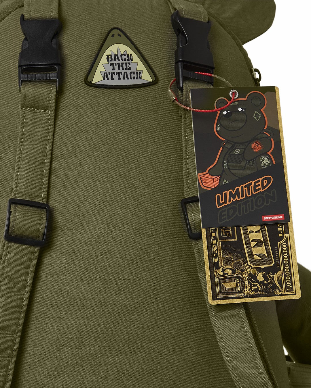 Sprayground - SPECIAL OPS FULL THROTTLE MONEYBEAR TEDDYBEAR BACKPACK
