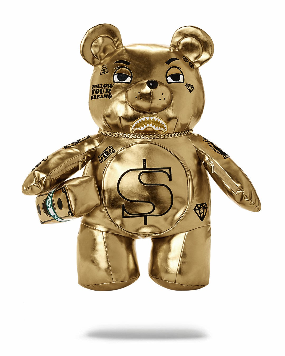 Sprayground - GOLD RUSH MONEYBEAR TEDDYBEAR BACKPACK