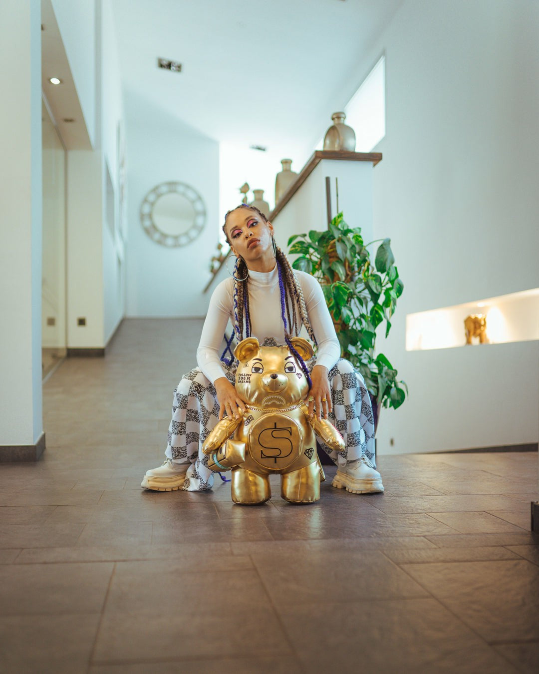 Sprayground - GOLD RUSH MONEYBEAR TEDDYBEAR BACKPACK