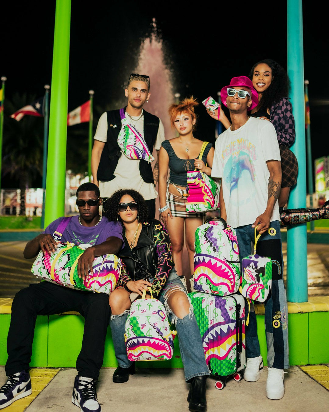 Sprayground - DREAMY TECHNICOLOR TOILETRY BAG