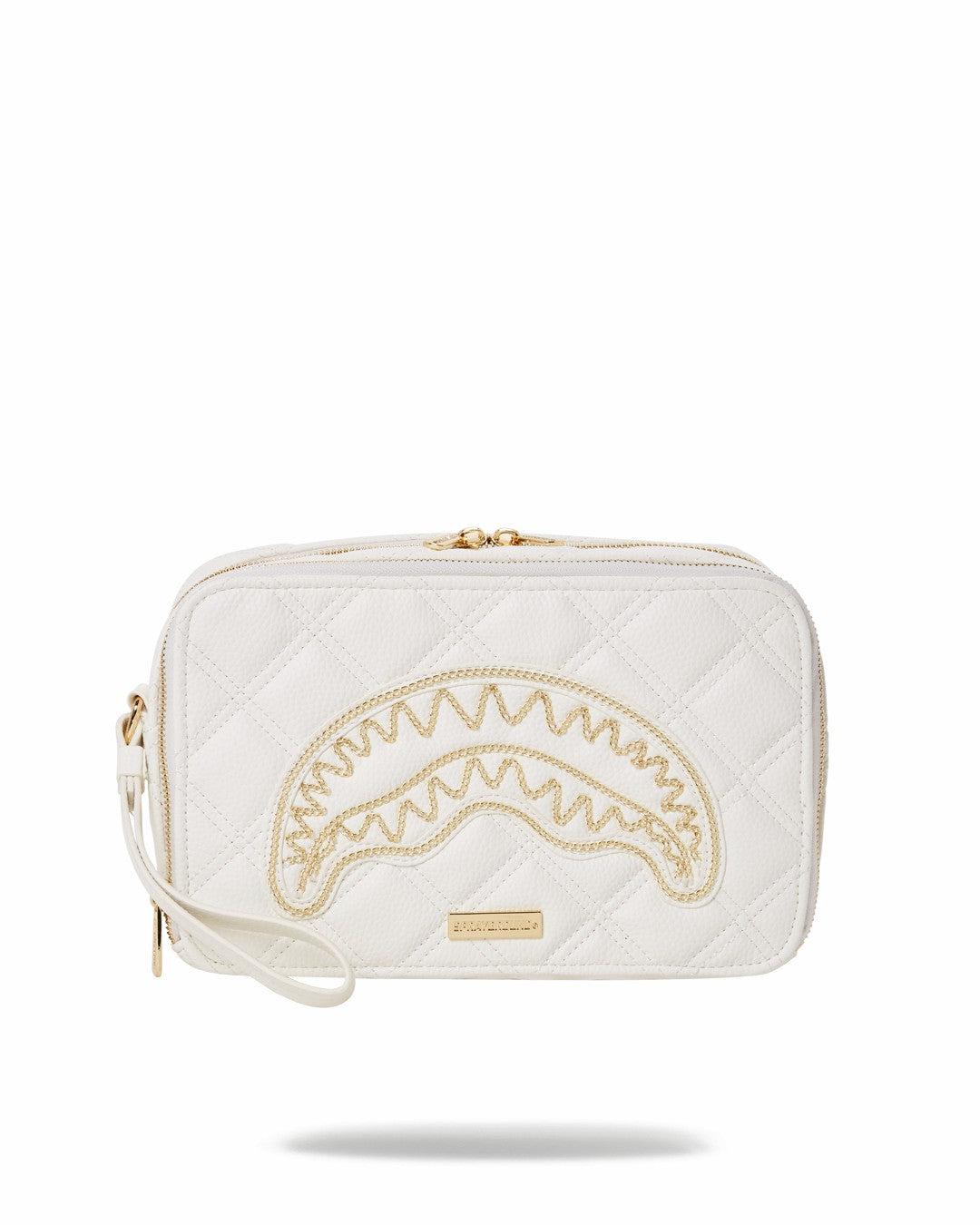 Sprayground - RIVIERA LE BLANC GOLD CHAIN SHARK TOILETRY BAG