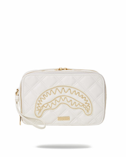 Sprayground - RIVIERA LE BLANC GOLD CHAIN SHARK TOILETRY BAG
