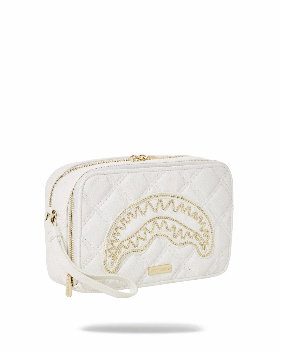 Sprayground - RIVIERA LE BLANC GOLD CHAIN SHARK TOILETRY BAG