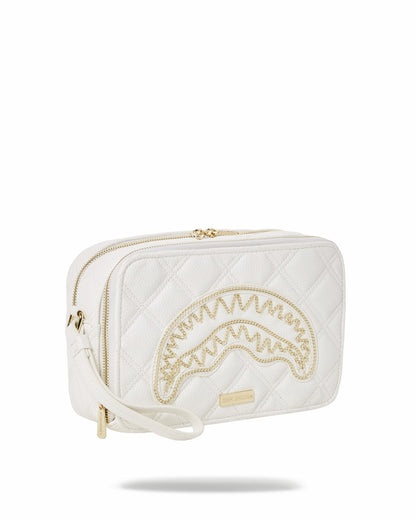 Sprayground - RIVIERA LE BLANC GOLD CHAIN SHARK TOILETRY BAG