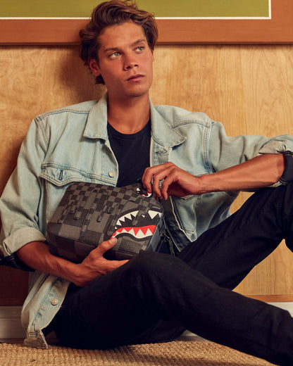 Sprayground - XTC GREY SHARKS IN PARIS TOILETRY BAG