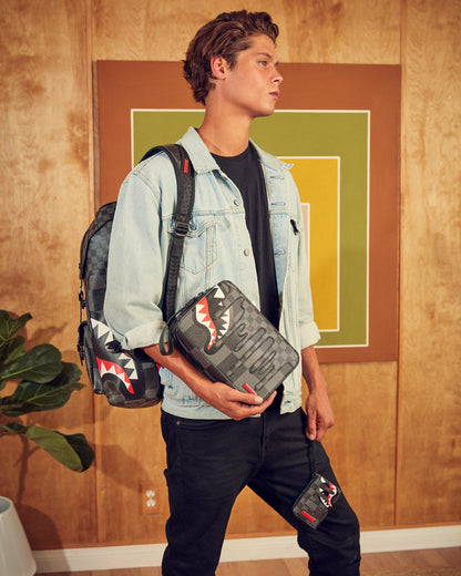 Sprayground - XTC GREY SHARKS IN PARIS TOILETRY BAG