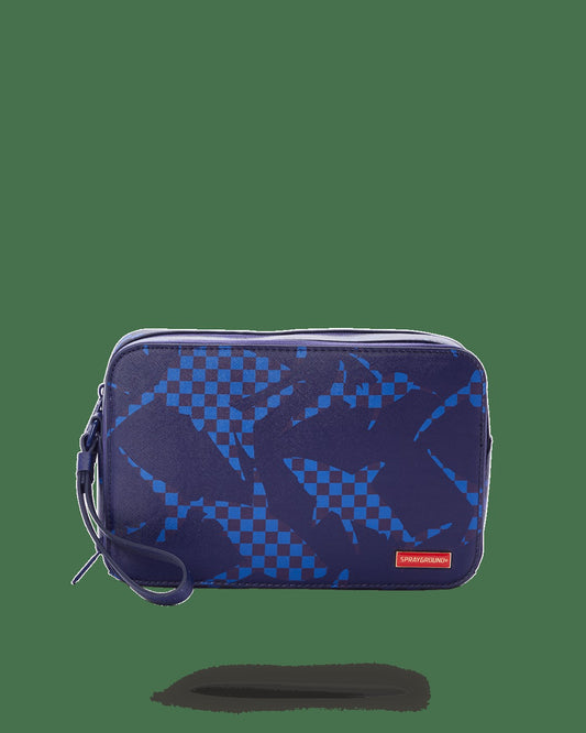Sprayground - SHARK CHECK (BLUE) TOILETRY
