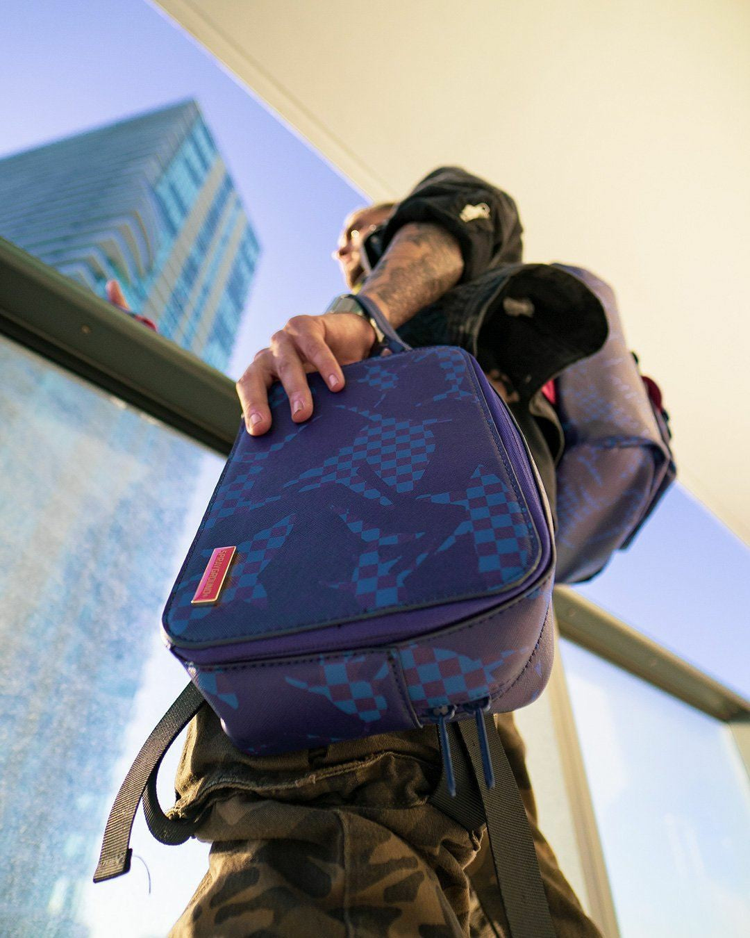 Sprayground - SHARK CHECK (BLUE) TOILETRY