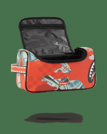 Sprayground - MONEY CAMO (RED) TOILETRY BAG