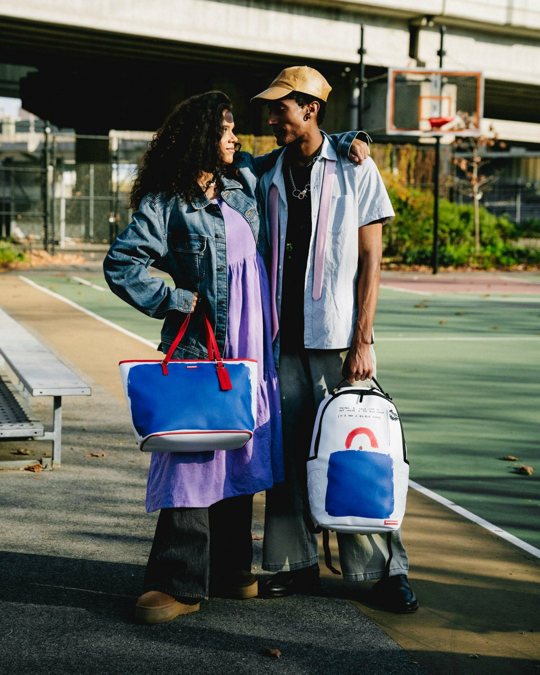Sprayground - KEITH HARING THE BIG BLUE PURSE ART TOTE