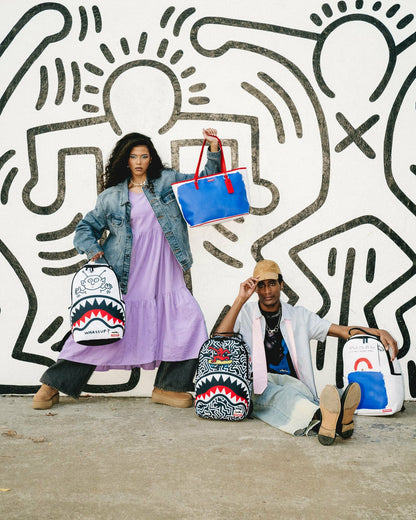 Sprayground - KEITH HARING THE BIG BLUE PURSE ART TOTE
