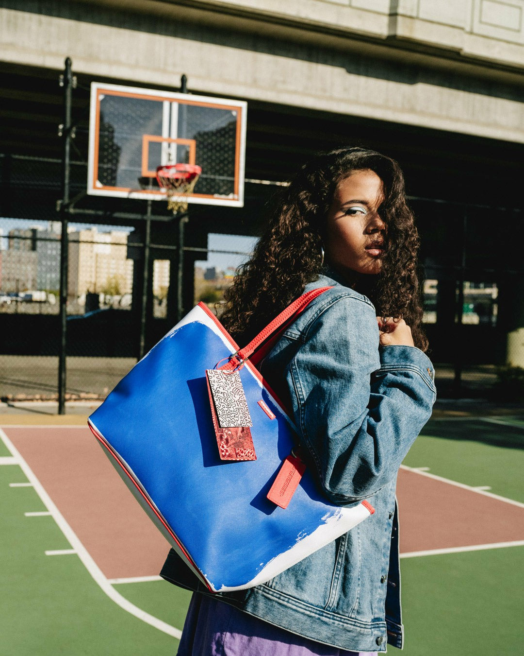 Sprayground - KEITH HARING THE BIG BLUE PURSE ART TOTE