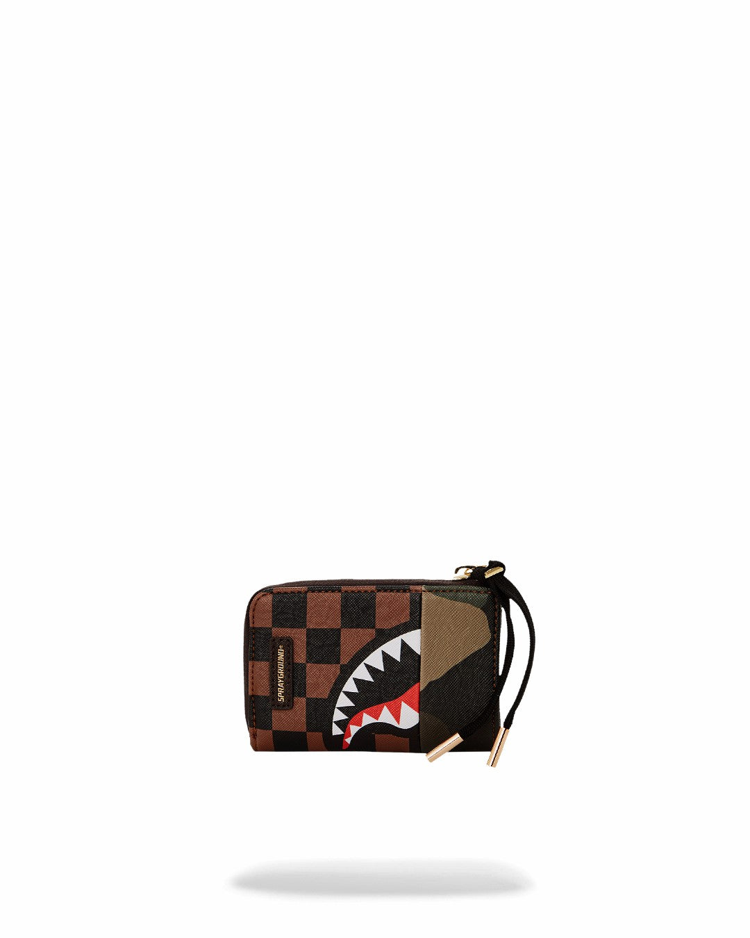 Sprayground - EXTERIOR GOLD ZIP POCKET SHARKS IN PARIS WALLET