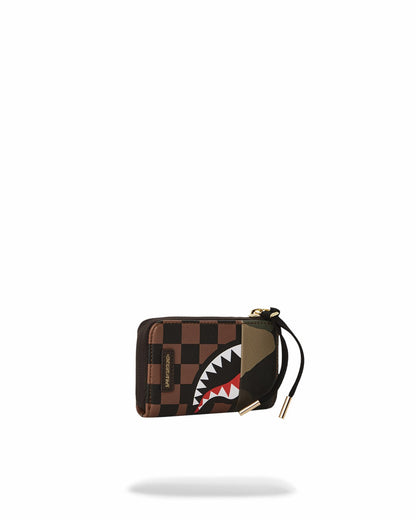 Sprayground - EXTERIOR GOLD ZIP POCKET SHARKS IN PARIS WALLET