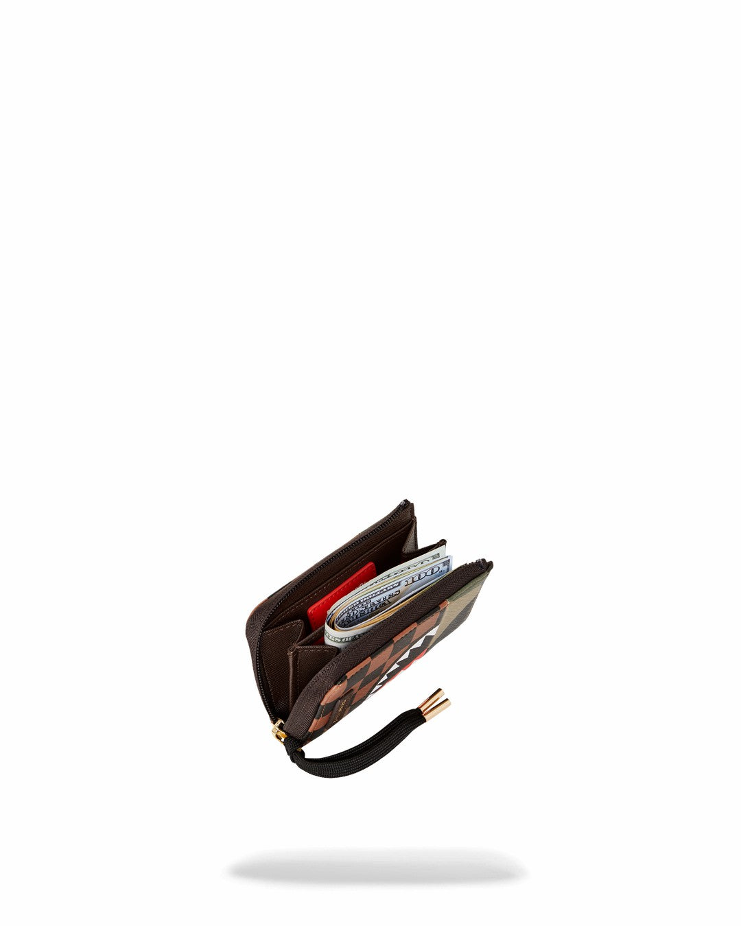 Sprayground - EXTERIOR GOLD ZIP POCKET SHARKS IN PARIS WALLET