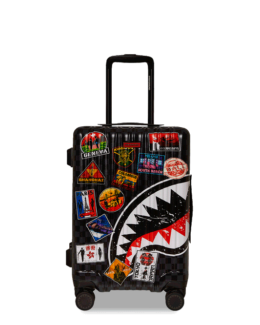 Sprayground - GLOBAL MOGUL UNLIMITED MILES SHARKNAUTICS HARDSHELL CARRY-ON LUGGAGE