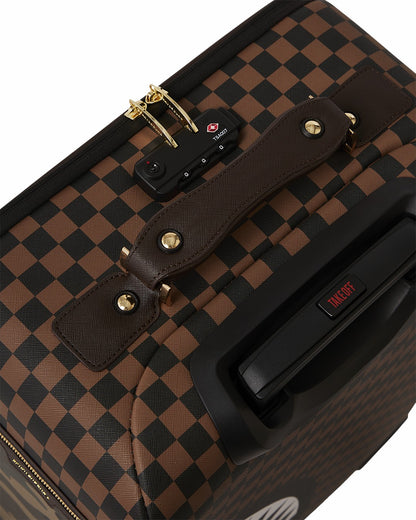 Sprayground - EXTERIOR GOLD ZIP POCKET SHARKS IN PARIS JETSETTER CARRY-ON LUGGAGE
