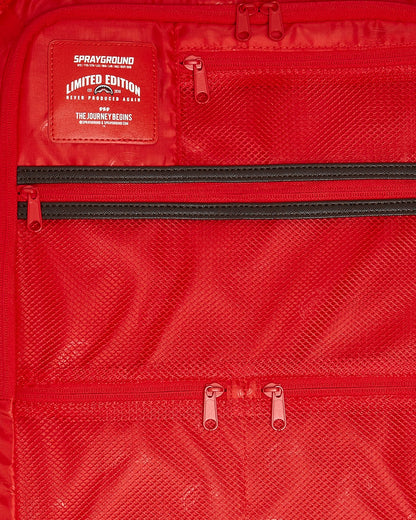 Sprayground - EXTERIOR GOLD ZIP POCKET SHARKS IN PARIS JETSETTER CARRY-ON LUGGAGE