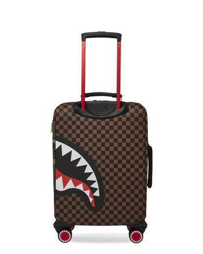 Sprayground - EXTERIOR GOLD ZIP POCKET SHARKS IN PARIS JETSETTER CARRY-ON LUGGAGE