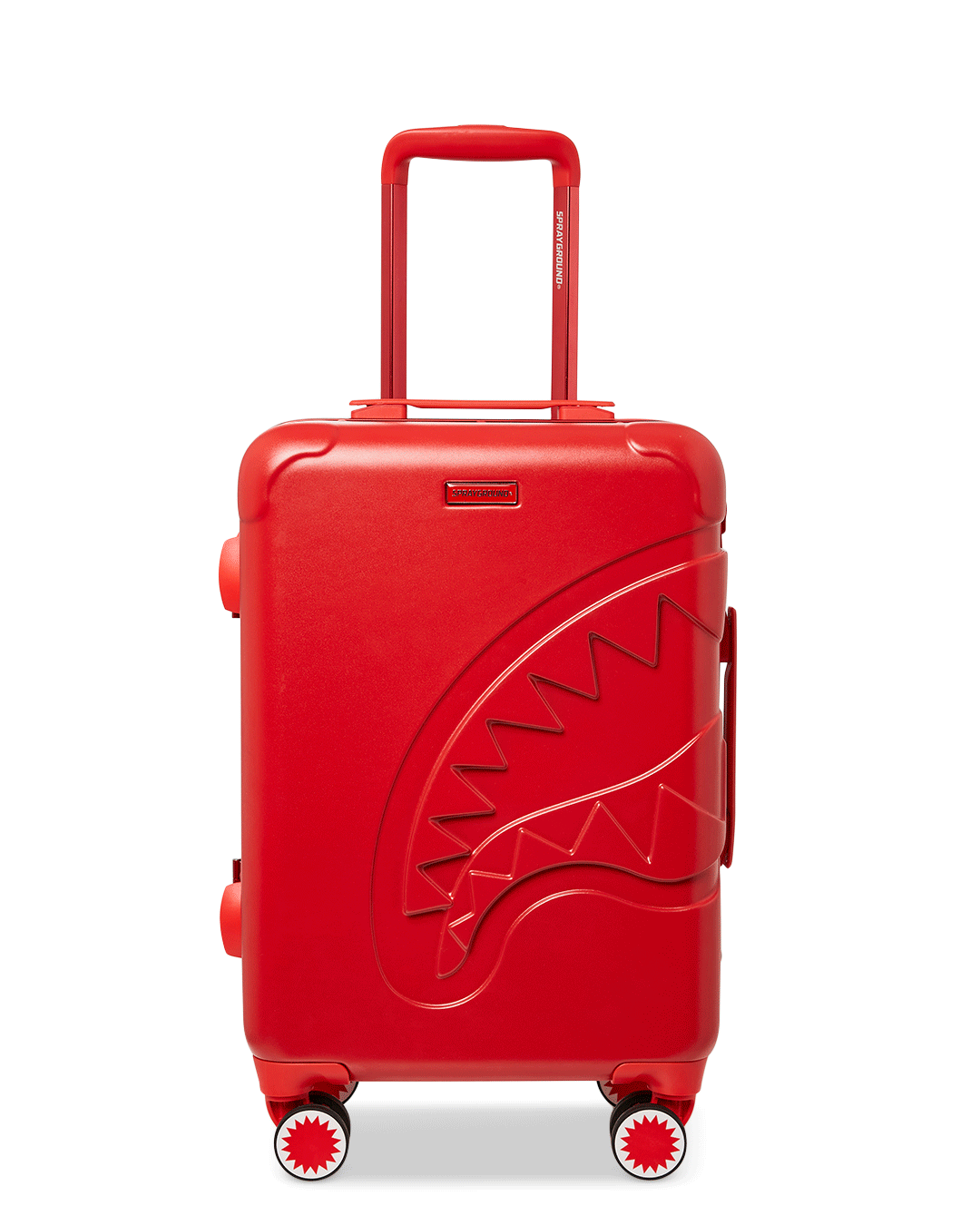 Sprayground - MOLDED SHARKITECTURE RED HARDSHELL CARRY-ON LUGGAGE