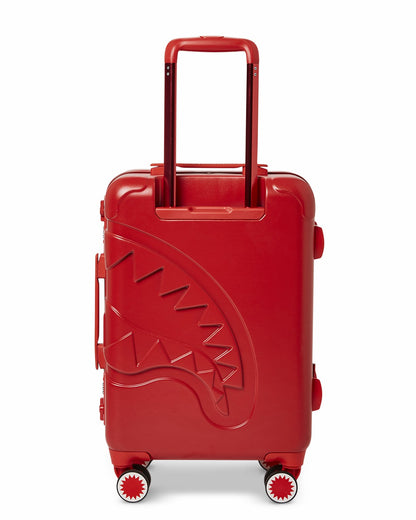 Sprayground - MOLDED SHARKITECTURE RED HARDSHELL CARRY-ON LUGGAGE