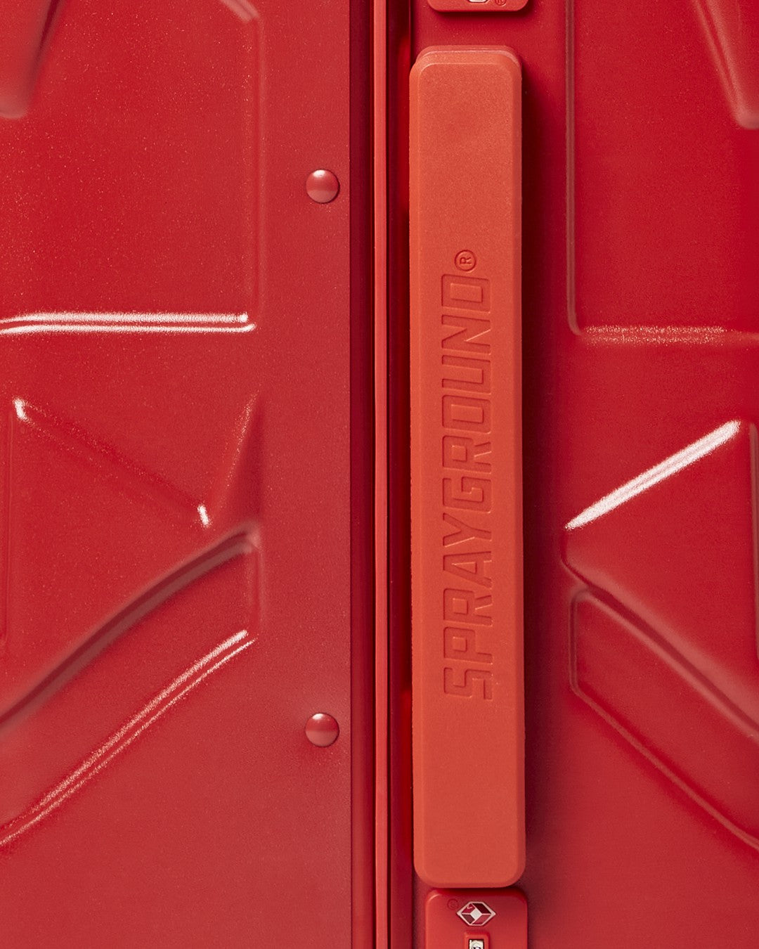 Sprayground - MOLDED SHARKITECTURE RED HARDSHELL CARRY-ON LUGGAGE