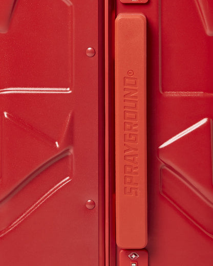 Sprayground - MOLDED SHARKITECTURE RED HARDSHELL CARRY-ON LUGGAGE