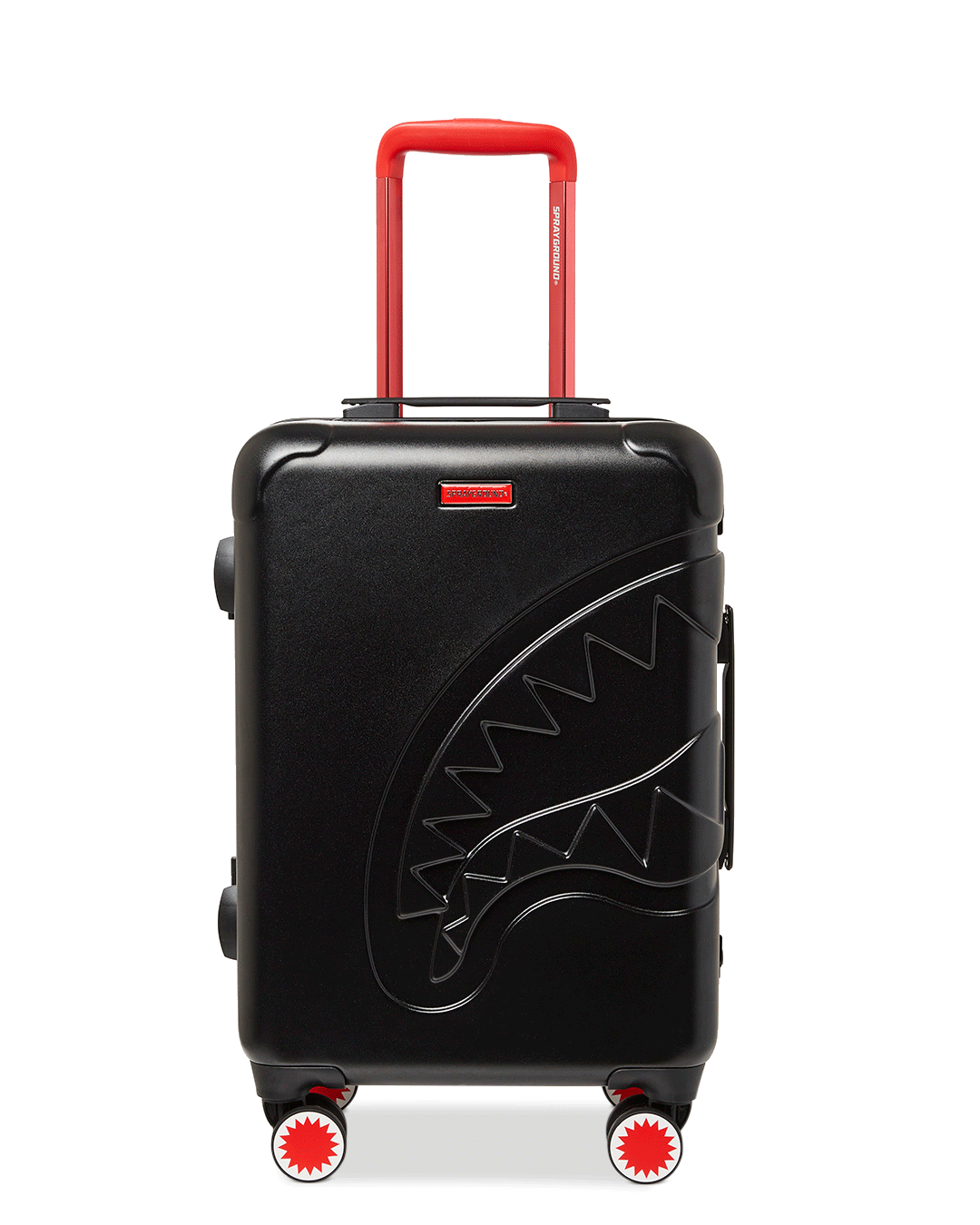 Sprayground - MOLDED SHARKITECTURE BLACK HARDSHELL CARRY-ON LUGGAGE