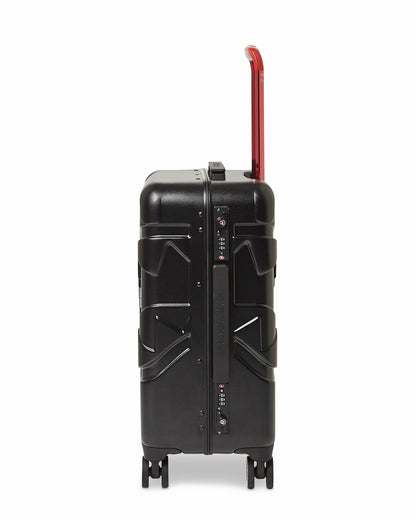Sprayground - MOLDED SHARKITECTURE BLACK HARDSHELL CARRY-ON LUGGAGE